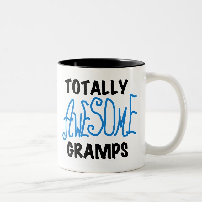 Caneca De Café Em Dois Tons T-shirts e presentes de vovô totalmente incríveis  (Direita)