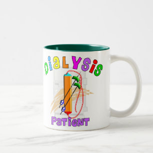 Caneca De Café Em Dois Tons T-Shirts e presentes do doente em diálise