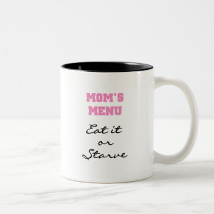 Caneca De Café Em Dois Tons T-shirts e presentes no menu mãe