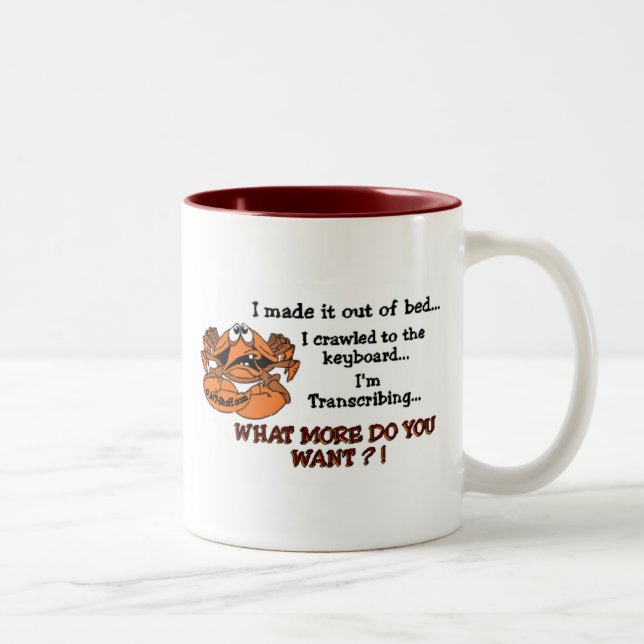 Caneca De Café Em Dois Tons TA Crabby (Direita)