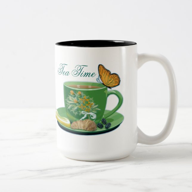 Caneca De Café Em Dois Tons Taa Time Cup e Saucer Mug (Direita)