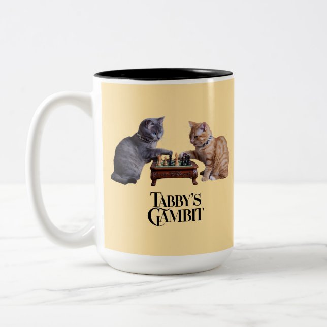 Caneca De Café Em Dois Tons Tabby's Gambit (Esquerda)