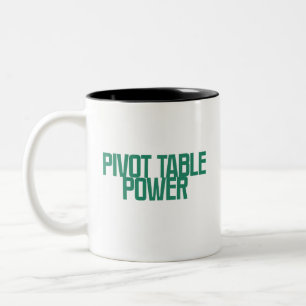 Caneca De Café Em Dois Tons Tabela Dinâmica Poderoso Excel Análise de Dados De