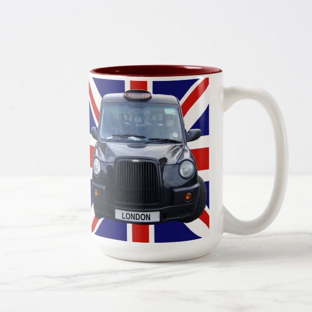 Caneca De Café Em Dois Tons Tabuleiro Black Taxi (Direita)