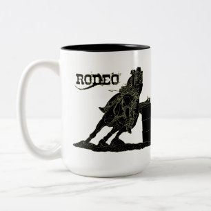 Caneca De Café Em Dois Tons Taça Barrel Racer Coffee