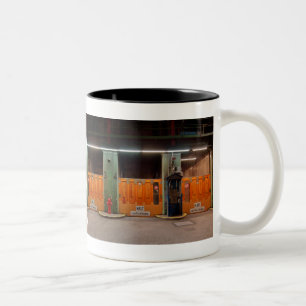 Caneca De Café Em Dois Tons Taça bicolor Elbtunnel preto velho