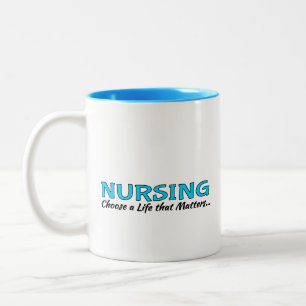 Caneca De Café Em Dois Tons Taça Café: Enfermagem