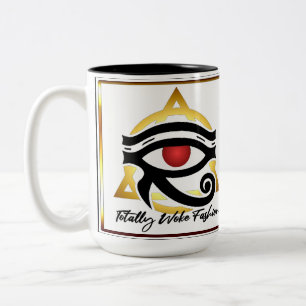 Caneca De Café Em Dois Tons Taça de café com assinatura totalmente Woke Fashio