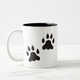 Caneca De Café Em Dois Tons Taça de Café para Impressão de Paw