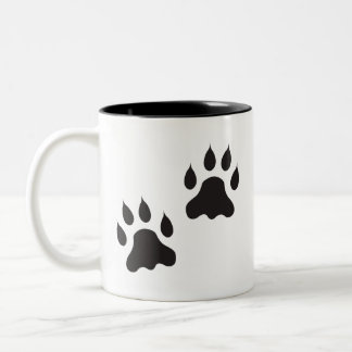 Caneca De Café Em Dois Tons Taça de Café para Impressão de Paw