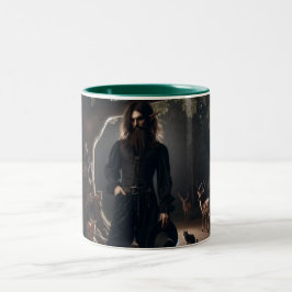 Caneca De Café Em Dois Tons Taca de Gnomo da Floresta