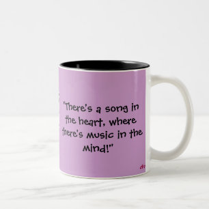 Caneca De Café Em Dois Tons Taça de Música