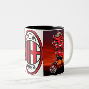 Caneca De Café Em Dois Tons Taca futebol milan