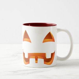 Caneca De Café Em Dois Tons Taça Jack-o-Lanterna de Halloween Mugs / Copas