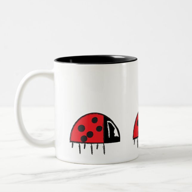 Caneca De Café Em Dois Tons Taça Ladybug (Esquerda)