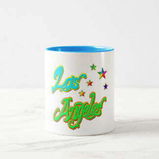 Caneca De Café Em Dois Tons Taça "Los Angeles Star 2"