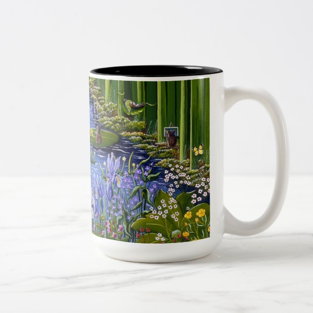 Caneca De Café Em Dois Tons Taça "Mousepad" (Direita)