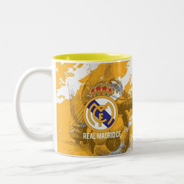 Caneca De Café Em Dois Tons Taça Real Madrid (Esquerda)