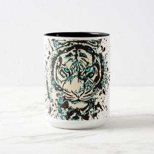 Caneca De Café Em Dois Tons Taça Siberiana de Tigre Café de Tigre Colorido