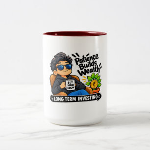 Caneca De Café Em Dois Tons Taça Two Tone Investor Investidor Inteligente e
