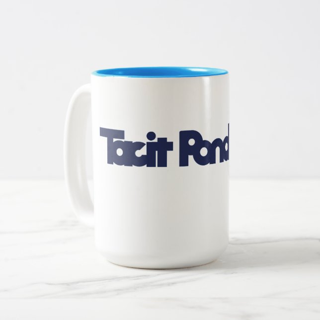 Caneca De Café Em Dois Tons Tacit Pondering - Mug Oficial (Frente Esquerda)