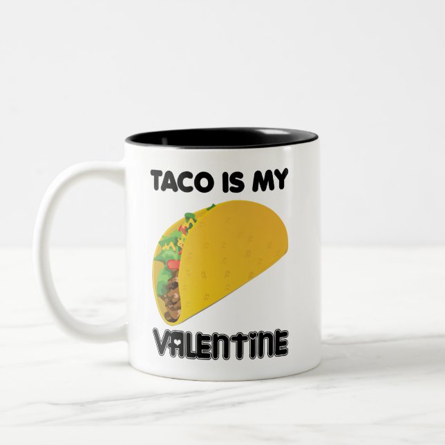 Caneca De Café Em Dois Tons Taco é meu Namorados (Esquerda)