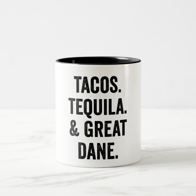 Caneca De Café Em Dois Tons Tacos Tequila E Grande Dane (Centro)