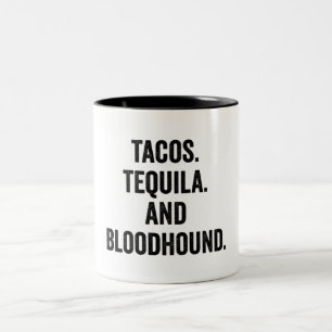 Caneca De Café Em Dois Tons Tacos Tequila E Sangue Engraçado 