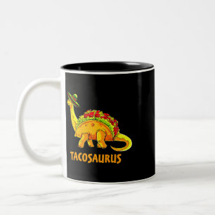 Caneca De Café Em Dois Tons Tacosaurus Taco Dinosaur Fiesta Cinco De Mayo Funn