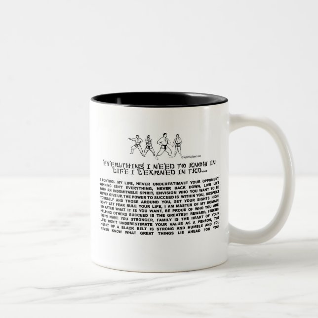 CANECA DE CAFÉ EM DOIS TONS TAEKWONDO (Direita)