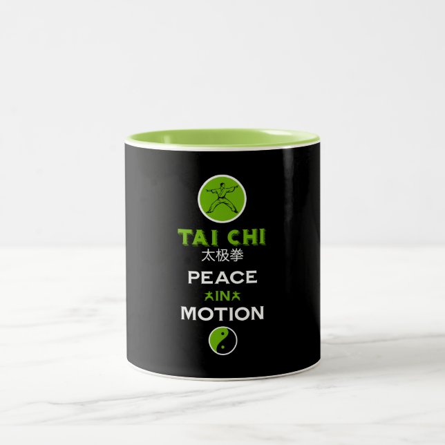 Caneca De Café Em Dois Tons Tai Chi Practitioner Gift (Centro)