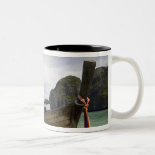 Caneca De Café Em Dois Tons Tailândia, Ilha Phi Phi Lay, Baía de Maya.
