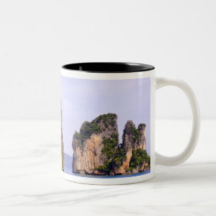 Caneca De Café Em Dois Tons Tailândia, Mar de Andaman. Ao Phang Nga Islands e