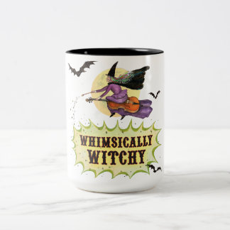 Caneca De Café Em Dois Tons Tall Whimsically Witchy Mug