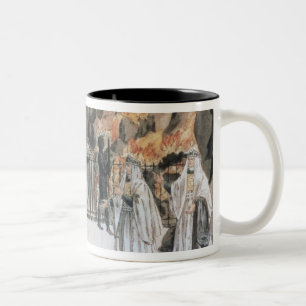 Caneca De Café Em Dois Tons Tamino e Pamina antes do templo
