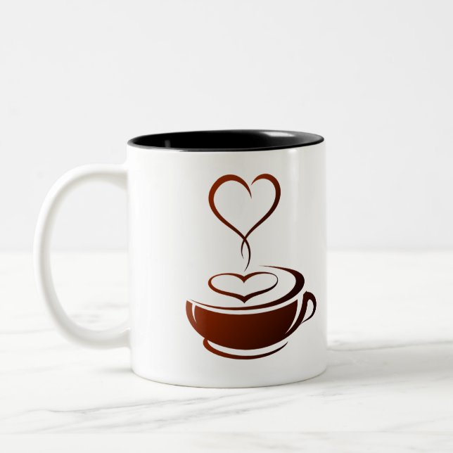 Caneca De Café Em Dois Tons Tampa do café (Esquerda)