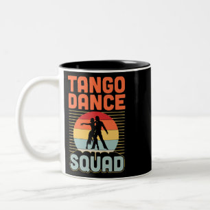 Caneca De Café Em Dois Tons Tango Dance Squad Correspondente ao Tango Dance Sc