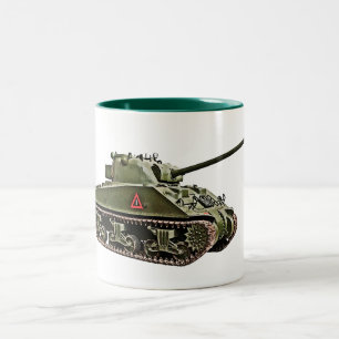 Caneca De Café Em Dois Tons Tanque Sherman VC Firefly
