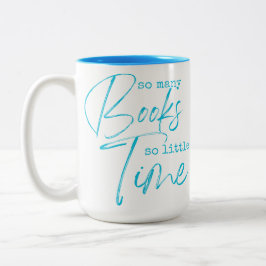 Caneca De Café Em Dois Tons Tantos Livros Tão Pouco Tempo