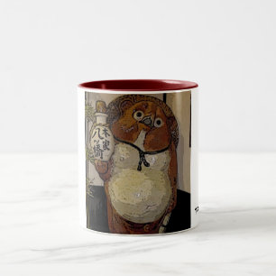 Caneca De Café Em Dois Tons tanuki, Tanuki