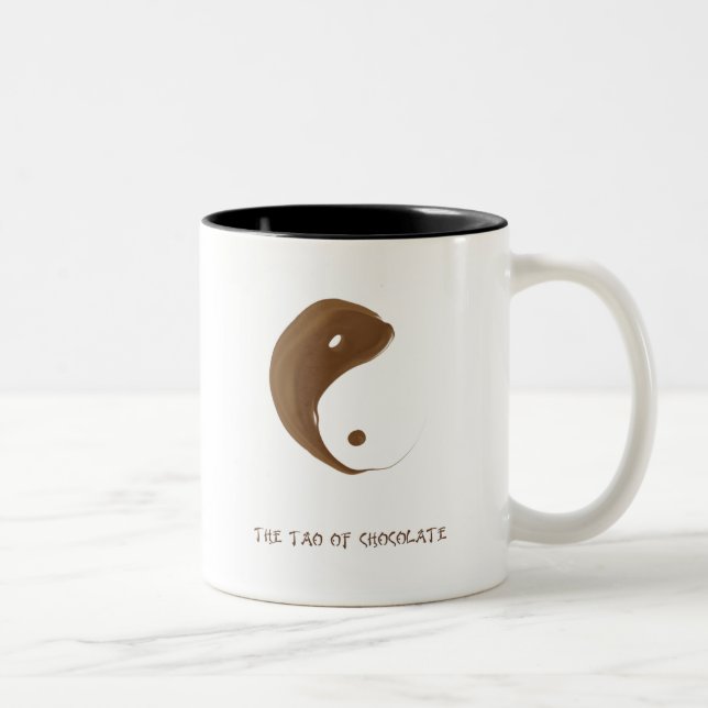 Caneca De Café Em Dois Tons tao do chocolate (Direita)
