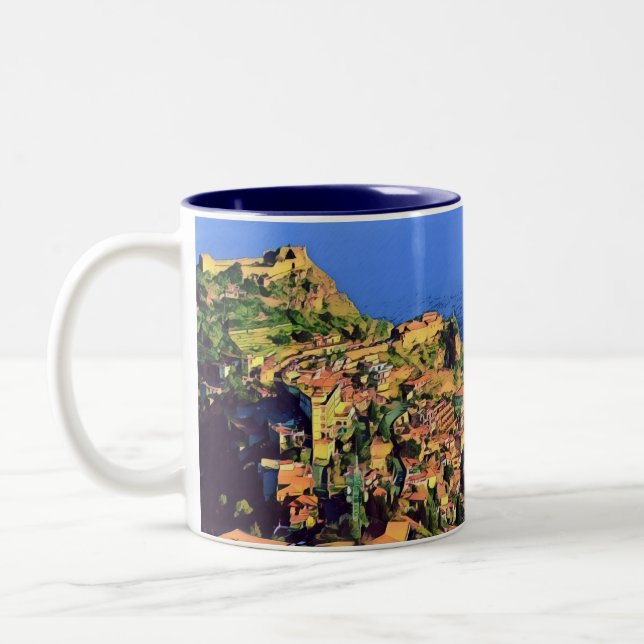 Caneca De Café Em Dois Tons TAORMINA - Sicília - (Esquerda)