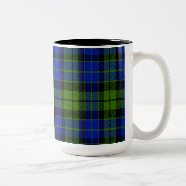 Caneca De Café Em Dois Tons Tartan do Scottish de Mackie (Direita)