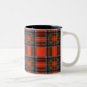 Caneca De Café Em Dois Tons Tartan real do Scottish da xadrez do clã de
