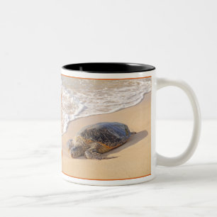 Caneca De Café Em Dois Tons Tartaruga de mar havaiana