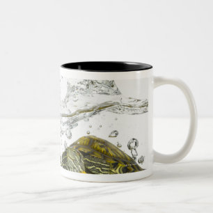 Caneca De Café Em Dois Tons Tartarugas vermelhas do slider