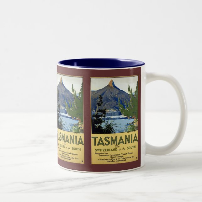 Caneca De Café Em Dois Tons Tasmânia (Direita)