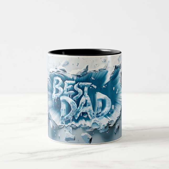 Caneca De Café Em Dois Tons Tasse 2 Couleurs Best dad (Centro)