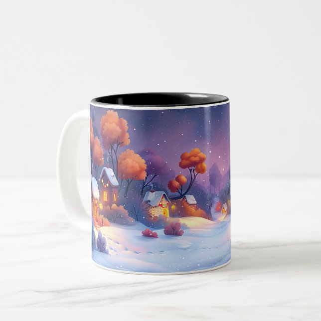 Caneca De Café Em Dois Tons Tasse 2 Couleurs  Christmas (Frente Esquerda)