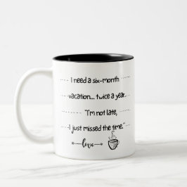 Caneca De Café Em Dois Tons Tasse 2 Couleurs Citations Drôles sur le Café